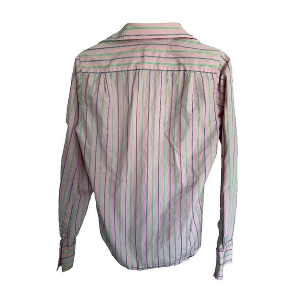 Abercrombie & Fitch VTG Men's Small Pink Striped Button Down Preppy Academia - Picture 4 of 5